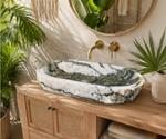 Lavabo de lujo de piedra de onix Laos