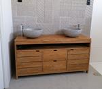 Mueble de baño Menorca madera teca