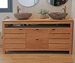 Mueble de baño Menorca madera teca