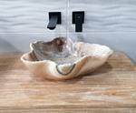 Lavabo realizado a mano en auténtica piedra de onix