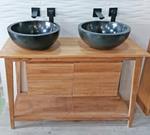 Lavabo niza mármol negro 45cm