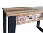 Escritorio Delhi realizado a mano en madera maciza de teca