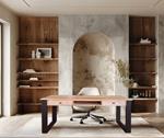 Escritorio Delhi realizado a mano en madera maciza de teca
