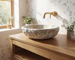 Lavabo de ónix Ibiza, lujo bienestar y conexión con la naturaleza