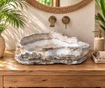 lavabo de lujo realizado en Onix natural
