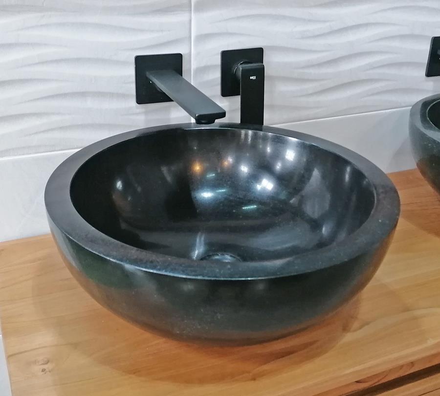 Lavabo niza mármol negro 45cm