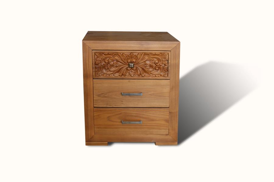 	Mesilla Delhi madera maciza teca natural 50x44x60 | 4539	