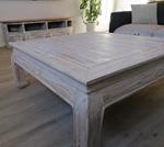 Mesa de centro madera maciza única y elegante