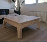 Mesa de centro madera maciza única y elegante