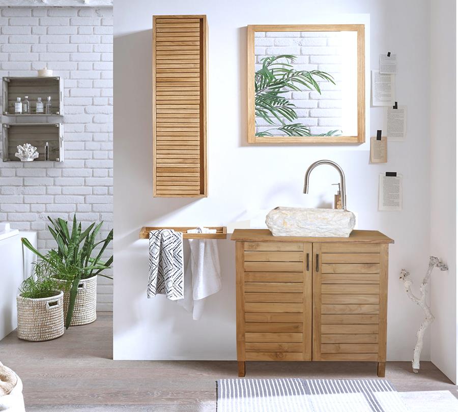 Mueble de baño Sintra madera teca