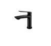 Grifo luxor bajo negro mate  | 82 | Reformas de baño en Alcala de Henares, Guadalajara, Madrid y alrededores. Muebles de baño de madera a medida. Lavabos de piedra