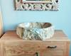 Lavabo de madera fosilizada Malta | 4816 | Reformas de baño en Alcala de Henares, Guadalajara, Madrid y alrededores. Muebles de baño de madera a medida. Lavabos de piedra