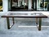 Mesa Rio teca y cristal | 4708 | Reformas de baño en Alcala de Henares, Guadalajara, Madrid y alrededores. Muebles de baño de madera a medida. Lavabos de piedra