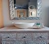 lavabo Niza terrazo blanco  | 4692 | Reformas de baño en Alcala de Henares, Guadalajara, Madrid y alrededores. Muebles de baño de madera a medida. Lavabos de piedra
