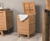 Cesto ropa madera teca | 65 | Reformas de baño en Alcala de Henares, Guadalajara, Madrid y alrededores. Muebles de baño de madera a medida. Lavabos de piedra