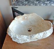 Lavabo Bali piedra onix | 4696 | Reformas de baño en Alcala de Henares, Guadalajara, Madrid y alrededores. Muebles de baño de madera a medida. Lavabos de piedra
