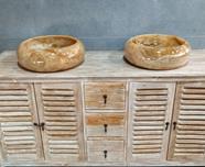 Lavabo piedra de Onix Palma | 4516 | Reformas de baño en Alcala de Henares, Guadalajara, Madrid y alrededores. Muebles de baño de madera a medida. Lavabos de piedra