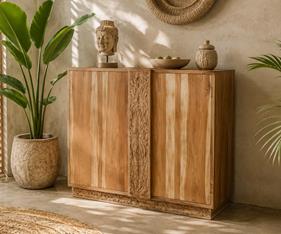 Aparador tallado Rodas | 4889 | Reformas de baño en Alcala de Henares, Guadalajara, Madrid y alrededores. Muebles de baño de madera a medida. Lavabos de piedra