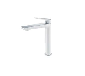 Grifo luxor alto blanco mate  | 77 | Reformas de baño en Alcala de Henares, Guadalajara, Madrid y alrededores. Muebles de baño de madera a medida. Lavabos de piedra