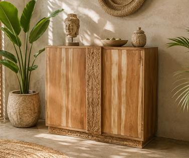 Aparador tallado Rodas | 4889 | Reformas de baño en Alcala de Henares, Guadalajara, Madrid y alrededores. Muebles de baño de madera a medida. Lavabos de piedra
